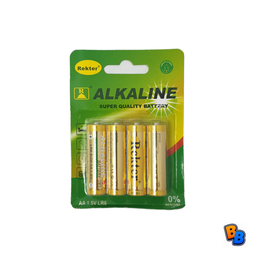 Rekter AA battery 4 pack 1.5V
