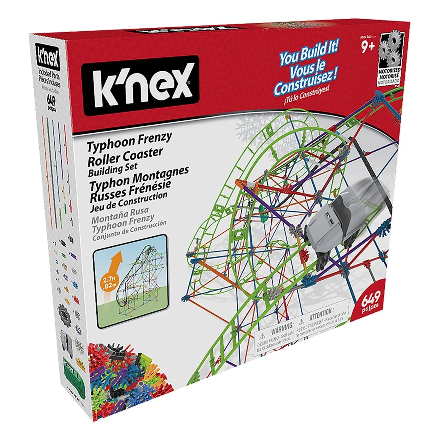 KNEX Typhoon Frenzy Roller Coaster Building Set (K-Typhoon)