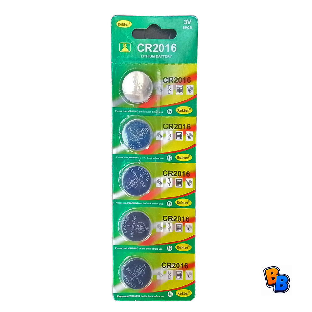 Rekter CR2016 3V Battery