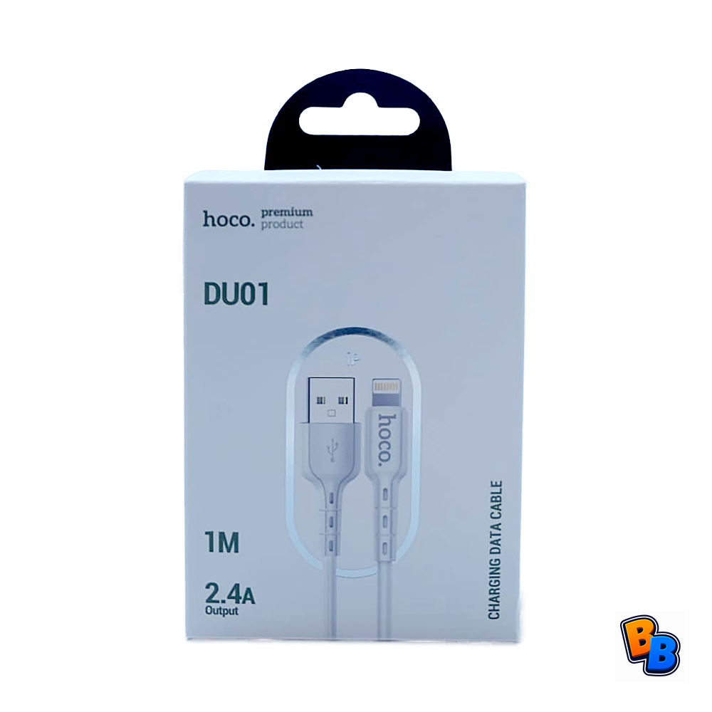 Hoco D001 Novel Charging Data Cable - iPhone White