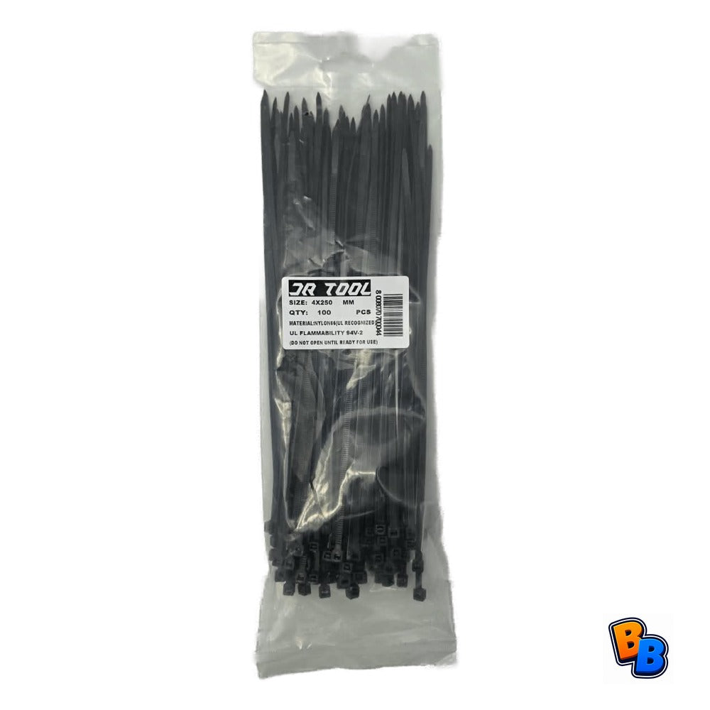 Black & white cable ties 4#250 3.6mm